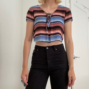 Striped crop top